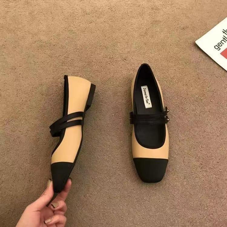 Product Introduction of Shoes Woman Flats Casual Female Sneakers Shallow Mouth Autumn Square Toe Dress Summer Fall New Rubber Lace-Up Mary Janes Basic S 8