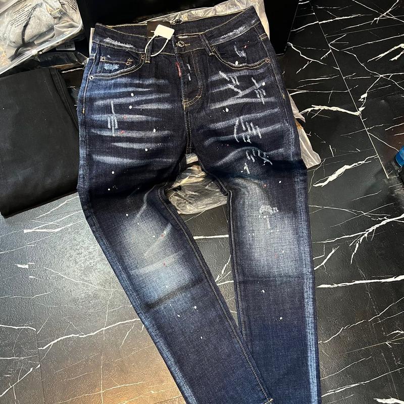 Quần d2 màu xanh vẩy sơn cho nam trong giỏ Menswear 2