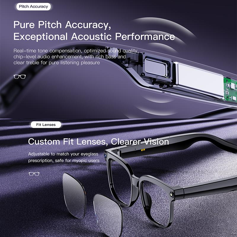 2026 New Smart Glasses 8MP HD Camera AI Voice Photo Video Recording Translation Long Battery Life Music Waterproof Smart Glasses - Image 5