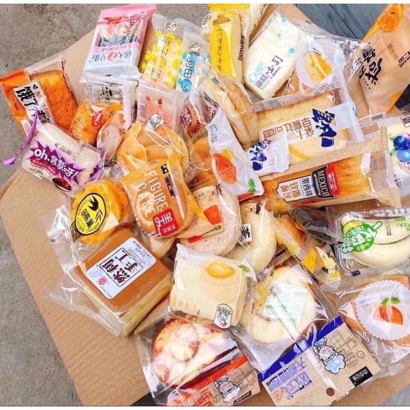  Bánh Mix Thùng 1-2kg Đủ Loại Đủ Vị Bánh Bông Lan Ngọt Mặn Chà Bông Trứng Muối Phô Mai – Bánh Mì Ăn Nhanh Đài Loan 