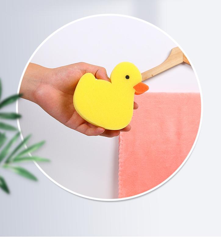 Product Introduction of Baby Bath Sponge Children Animal Shape Sponge Wipe Newborn Cartoon Duck Bath Towel Baby Supplies Bath Baby Stuff Sponge Newborn 8