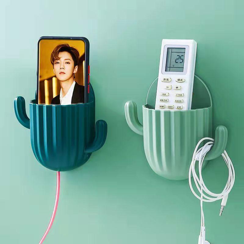 kệ để đồ trang điểm, kệ treo nhà tắm hình xương rồng, giá treo bàn chải đánh răng, remote, điên thoại 1