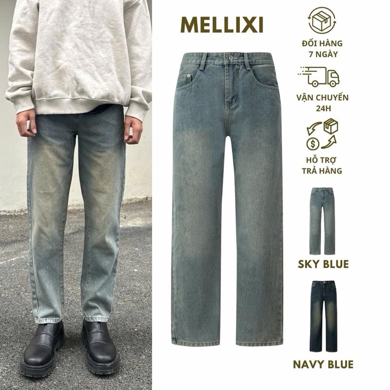 Quần Ống Rộng Nam Nữ Unisex WASH 3 Màu phong cách hợp với nhiều người Menswear Jean Pants