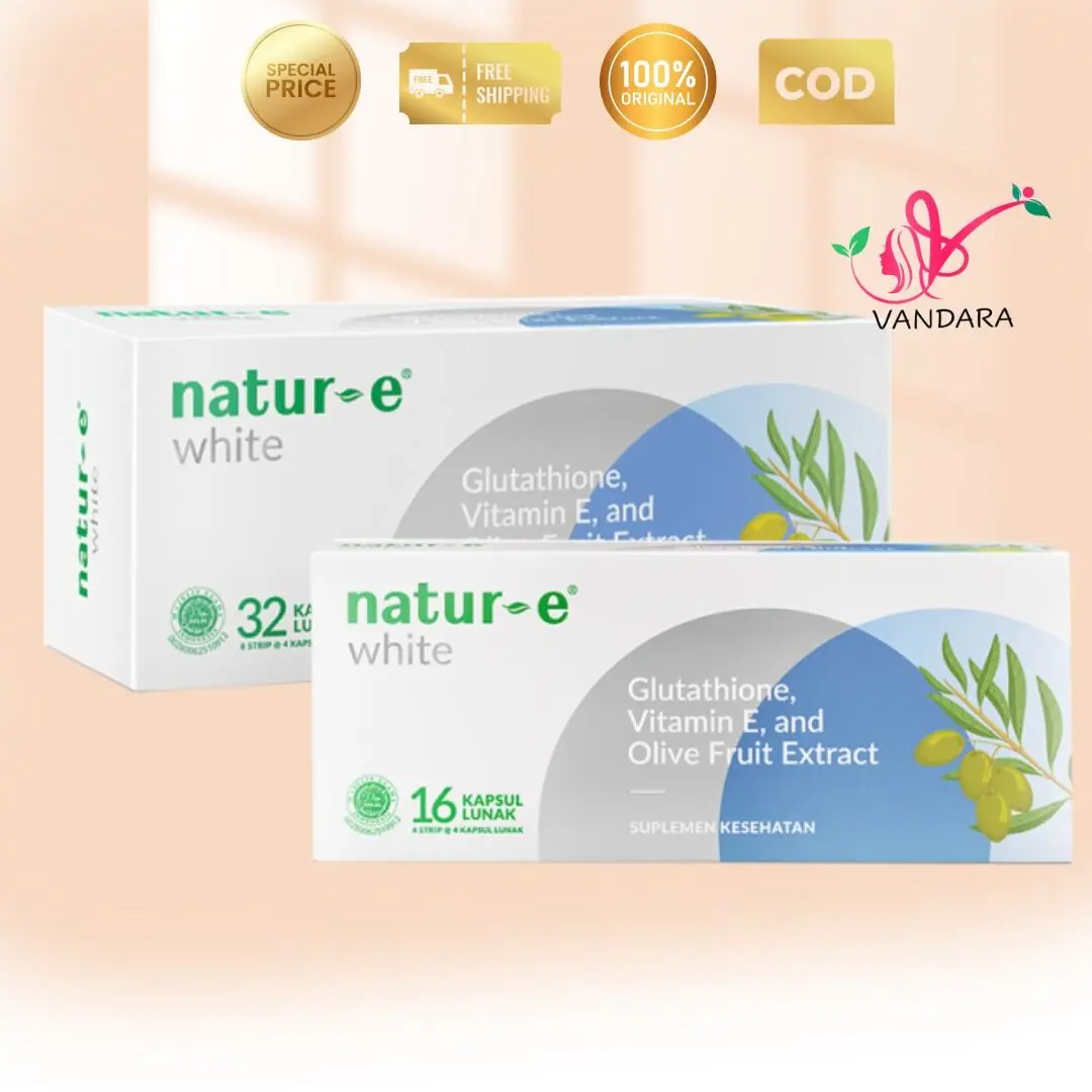 Natur E White 16 32 Kapsul - Vitamin E dengan Kandungan Pemutih