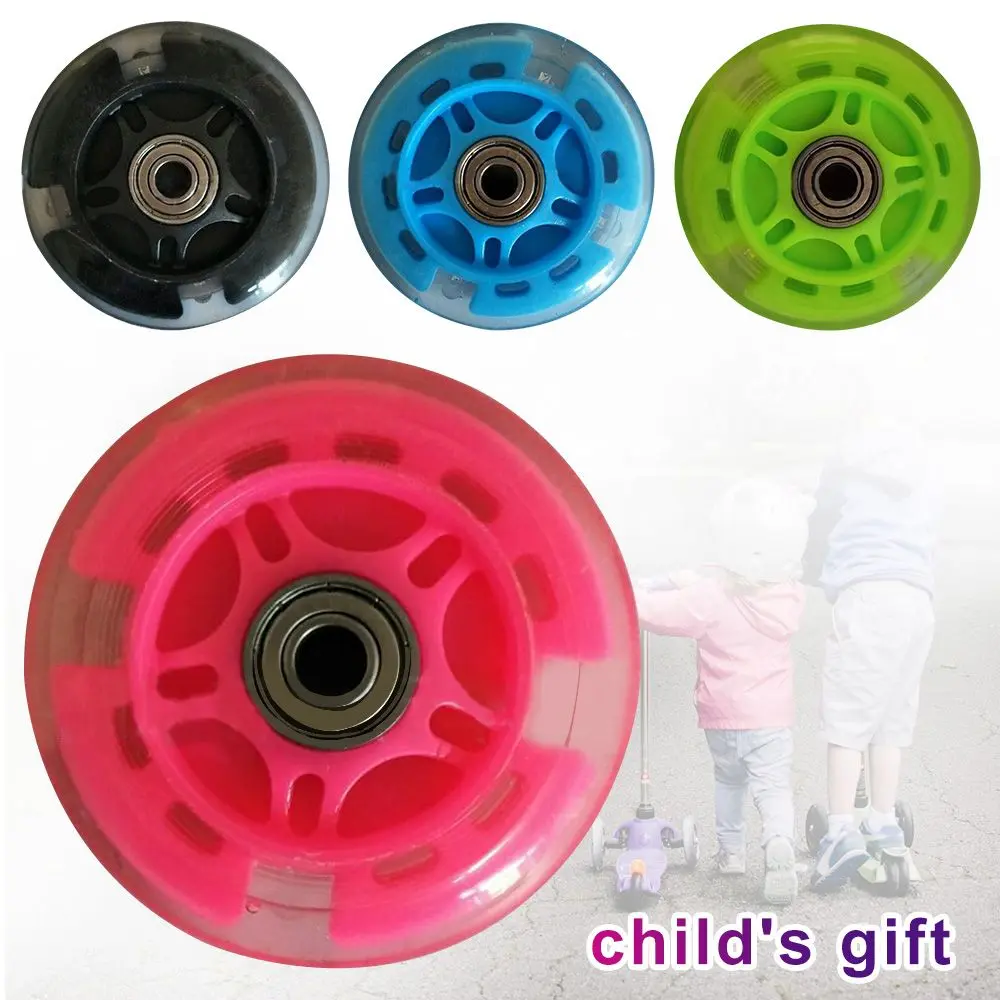 High Quality Gifts 4 Colors Light LED Scooter Wheel Scooter Wheel Skate Wheels Scooter Bearings