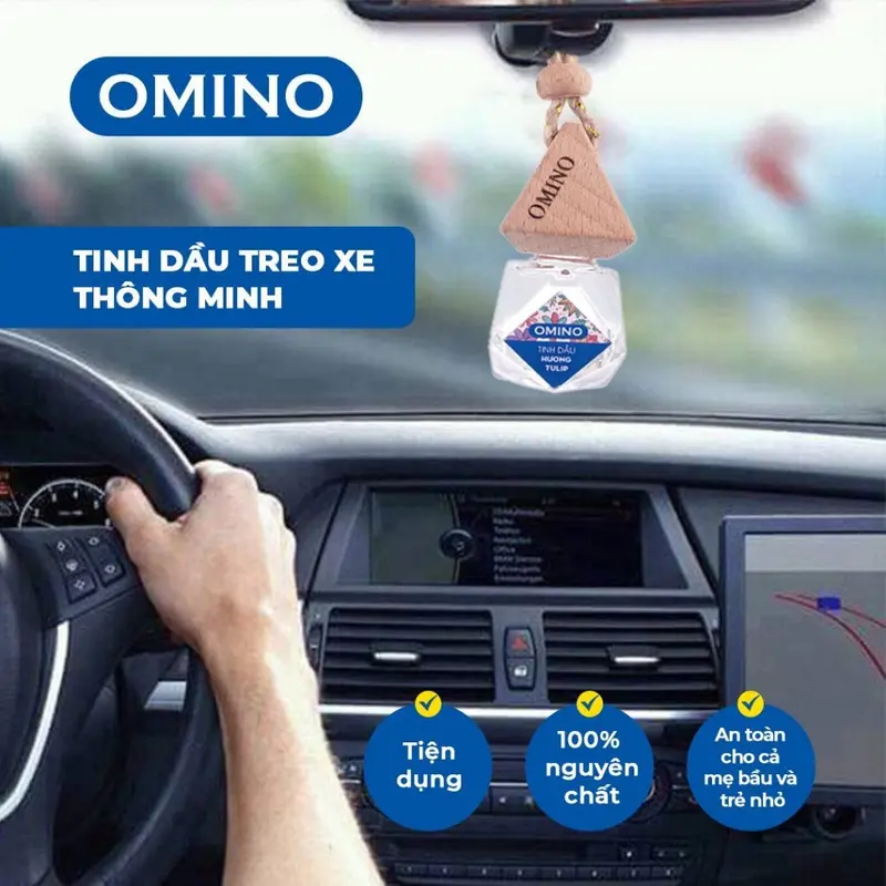 (CHÍNH HÃNG) Tinh dầu treo xe ô tô cao cấp 10ml, tinh dầu thơm xe Khử Mùi xe hơi, tinh dầu để oto quế, cafe,sả chanh,.. 1