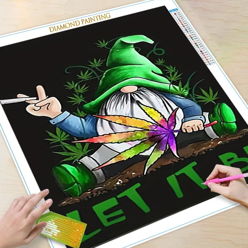Cartoon Pattern DIY Diamond Arts Colorful Painting Kit without Frame, DIY 5D Diamond Arts Colorful Painting Kit, Wall Art Decor for Home Bedroom