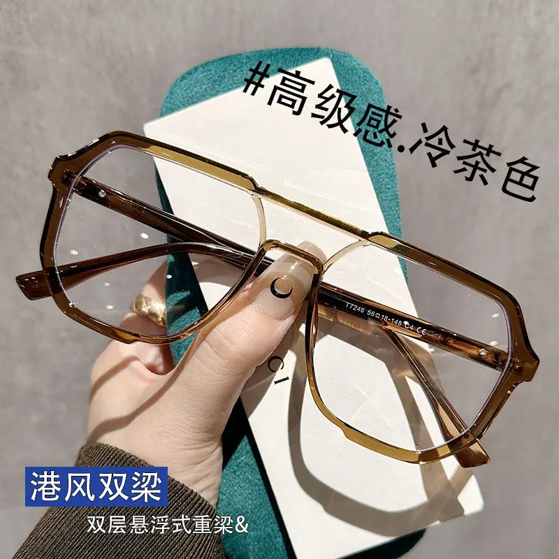 Kính Cận Thị Gọng Vuông, Phong Cách Hồng Kông Cổ Điển, Dành Cho Nam Và Nữ, Có Thể Điều Chỉnh Độ Cong, Ống Kính loạn thị, Gọng Siêu Nhẹ, Mỏng, Thích Hợp Cho Cả Nam Và Nữ Titan 3