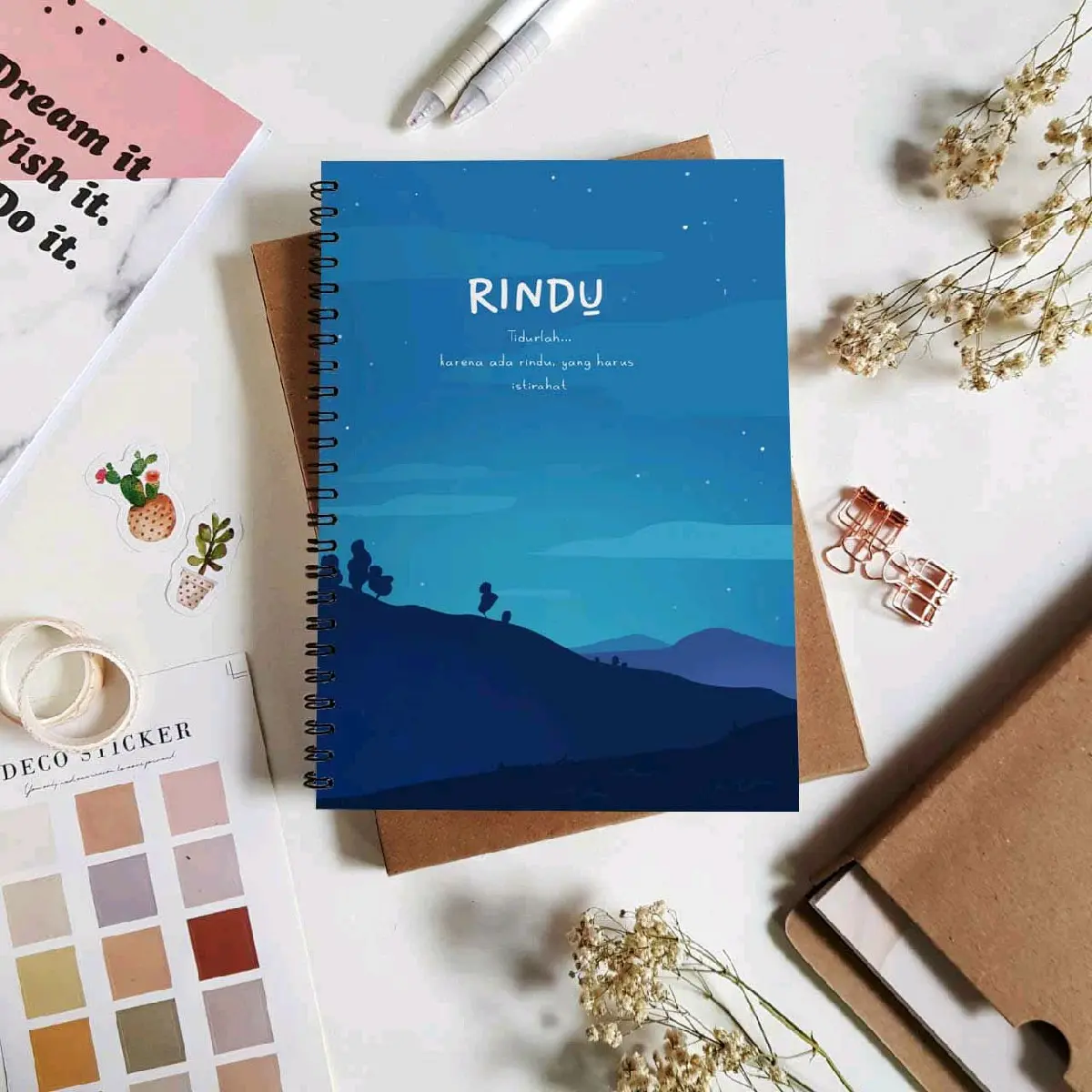 NOTEBOOK JOURNAL A6/NOTEBOOK A6 LINE, BLANK, DOTTED, GRID Buku Kertas notebook&kertas buku  journal