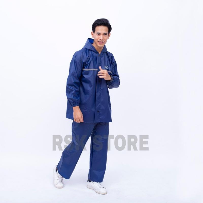 Product Introduction of Senwil Jas Hujan Setelan Pria Wanita RAINCOAT Motor Original Bahan PVC 0,25 Tebal Anti Rembes 10