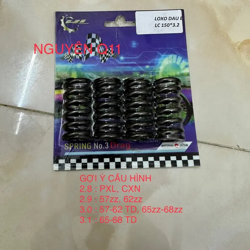 LOXO ĐẦU THÉP NHẬT CKHL CHO EX150 ĐỦ SIZE 2.8 2.9 3.0 3.1 3.2 5