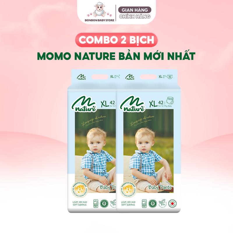 LIVE 2 Bịch Bỉm Tã Momo Nature Chính Hãng Đủ Size Cho Bé Mềm Mại An Toàn