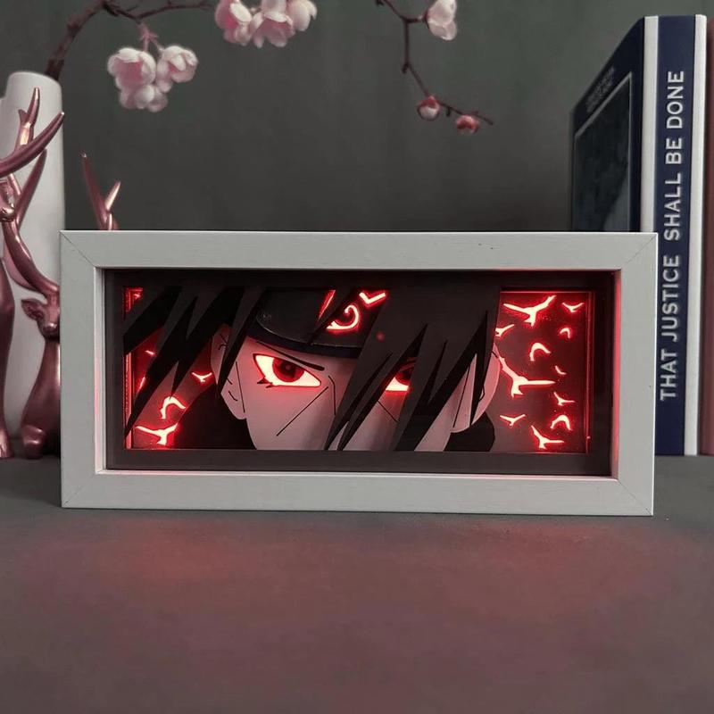 [NARUTO] Hộp Đèn Anime 3D Led, Có Thể Điều Chỉnh, Trang Trí Bàn Học, Góc Làm Việc 5