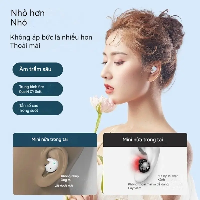 Tai nghe không dây X55 Mini Bluetooth với âm thanh nổi và Mic HD | BigBuy360 - bigbuy360.vn Tai nghe không dây X55 Mini Bluetooth với âm thanh nổi và Mic HD | BigBuy360 - bigbuy360.vn