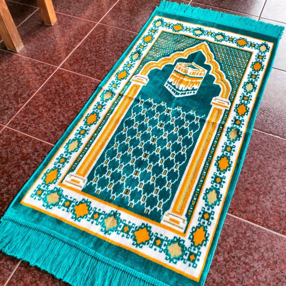 sajadah turki,sajadah dewasa,sajadah halus,sajadahlembut Turki Muslim Umroh Motif Haji