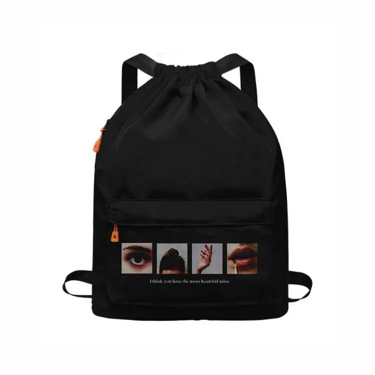 Tas Ransel Punggung Kerut Waterprouf Pria Wanita Motif DINO Distro - Tas Serut | Devva.id Canvas Sekolah Backpack 7