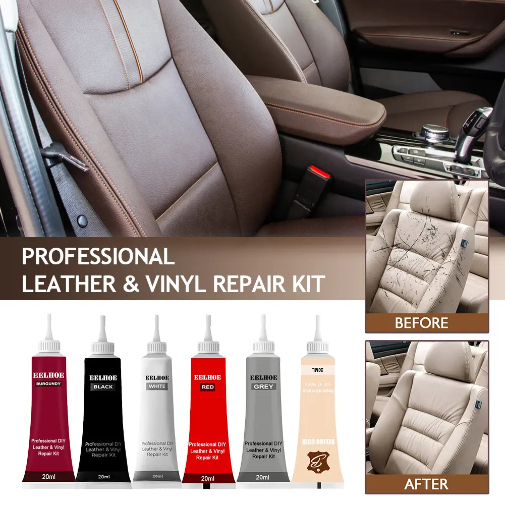 20ml Leather Repair Gel Car Repair Scratches Cracks Home Car Seat Sofa Leather Complementary Refurbishing Cream Repair Paste #445979