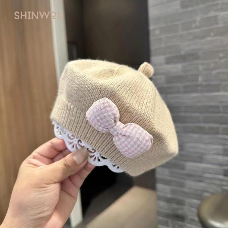 (QCCC) Nón Len Mũ Nồi Dễ Thương Họa Sĩ (3-48 tháng) - ML002 ren Off-white Baby Hats & Caps Nature Baby Hats & Caps Baby Hats & Caps nylon bông ếch_hồng Ren Khaki sợi polyester hình dạng nhánh
