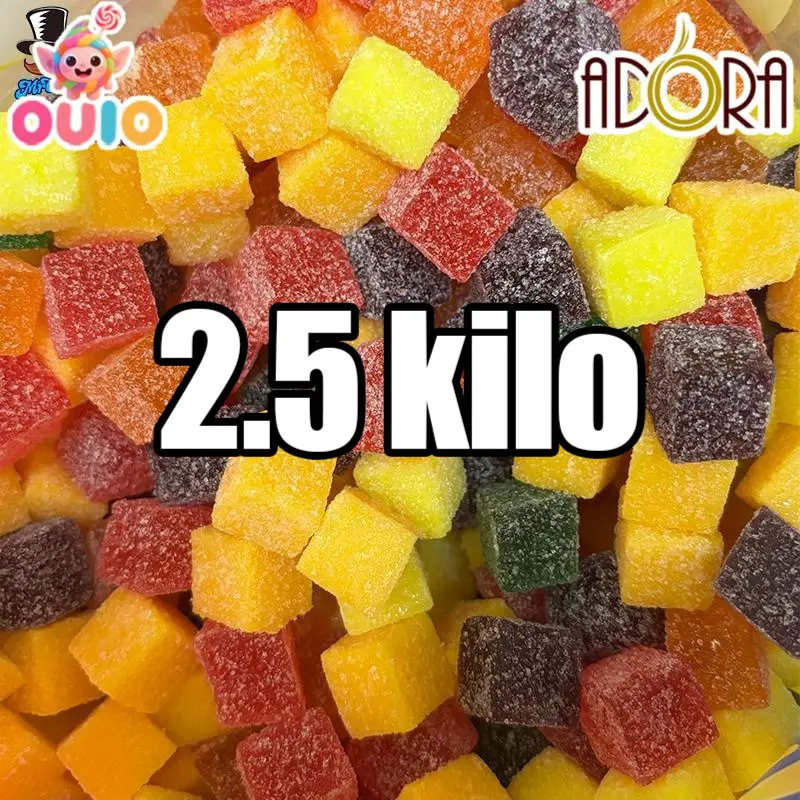 【Wholesale】 Gummy Mixed Cube/Blocks 2.5kilo Soft Sweet Gummies Pudding ...
