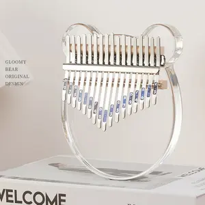 Kalimba Acrylic 17 Key Piano Jari Jempol Crystal Kalimba Alat Musik Thumb Piano
