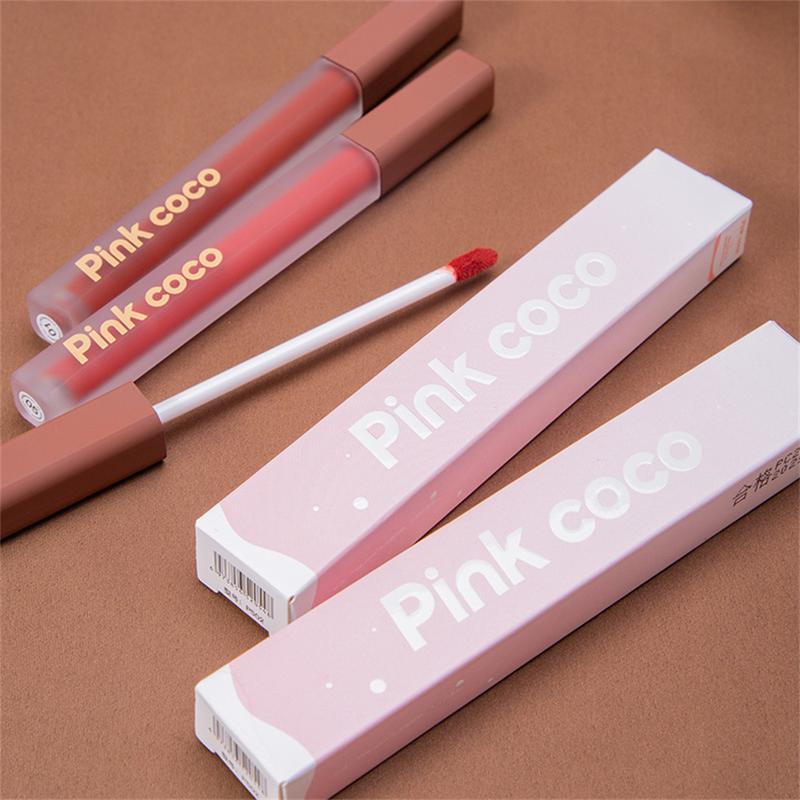 Son Kem Bùn, Pink Coco, 6 Màu Có Sẵn, Kết Cấu Lì Không Thấm Nước, Hiệu Ứng Bùn 2