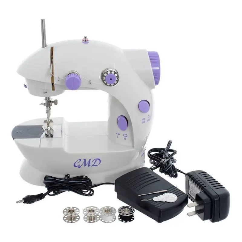 Máy May Mini Gia Đình Có Đèn Led Để Bàn Nhỏ Gọn Đầy Đủ Phụ Kiện Tiện Lợi Sử Dụng 7