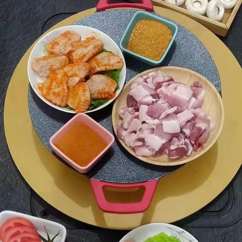 Product Introduction of Korean-Style Electric Baking Pan Outdoor Electric Oven Student Barbecue Household Multi-Functional Non-Stick Pan Barbecue Plate Factory Wholesale 6