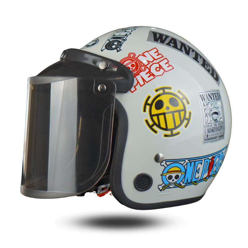 Product Introduction of helm bogo dewasa Helm SNi karakter Lucu kekinian Kaca Motorcycle 20