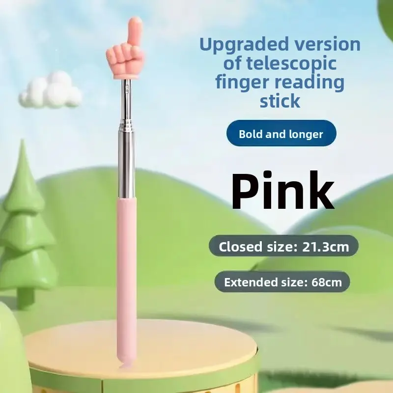 Telescopic Reading Pointer Finger Stick - Retractable Teacher's Guide ...