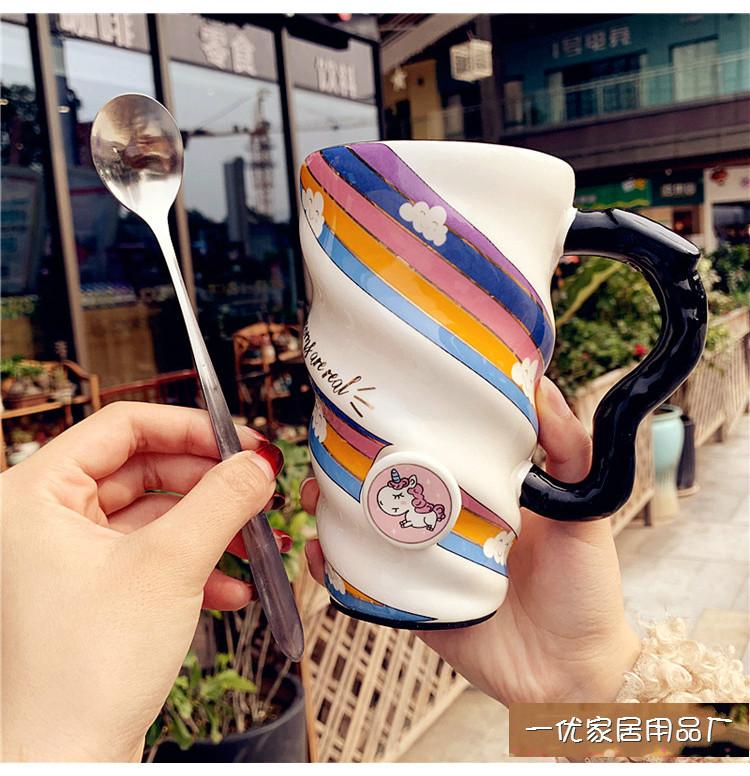 Product Introduction of Mug Personaliti, Reka Bentuk Kreatif, Comel dan Girly, Kapasiti Besar, Popular di Internet, Fesyen, Cawan Kopi, Diperbuat daripada Seramik, Sesuai untuk Kegunaan Isi Rumah, Cawan Air Kitchenware 14