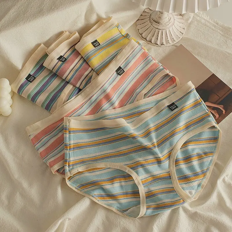 Quần Chíp Cho Bé Gái ( Người Lớn ). Combo 5 Quần Lót Cotton Cho Bé Gái 35-55kg In Hình Siêu Kute 3