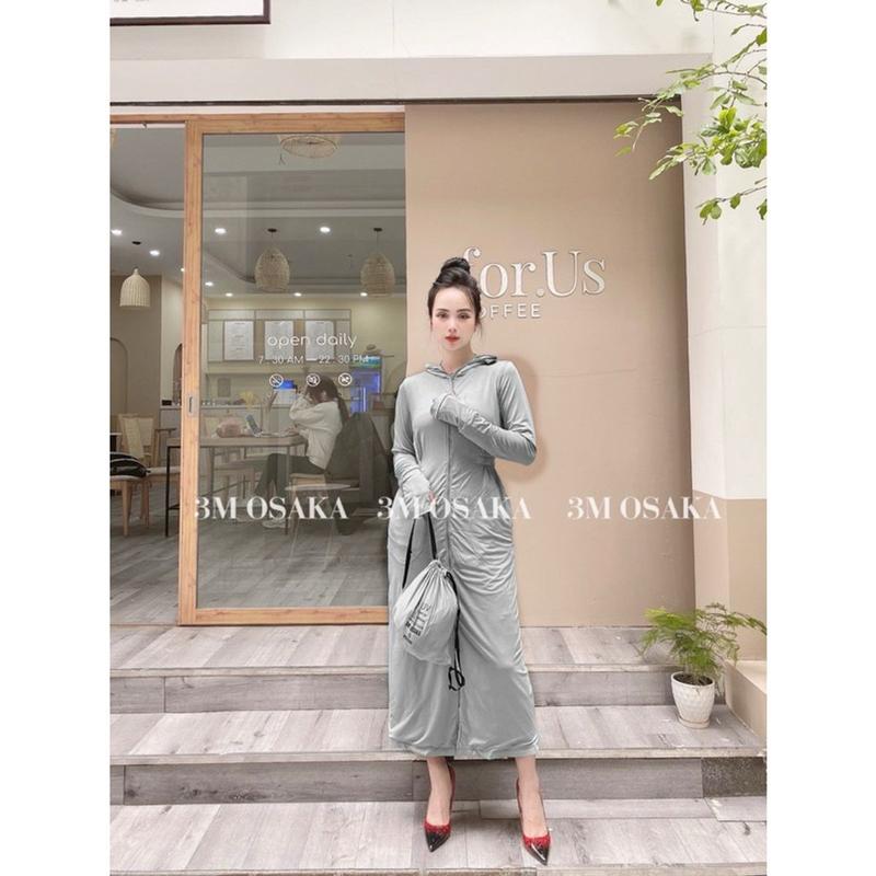 (HÀNG chính hãnġ) SALE SHOCK!!! Awm9 Áo chống nắng dáng dài 2 lớp 3M Osaka , chất Aircool làm mát 5