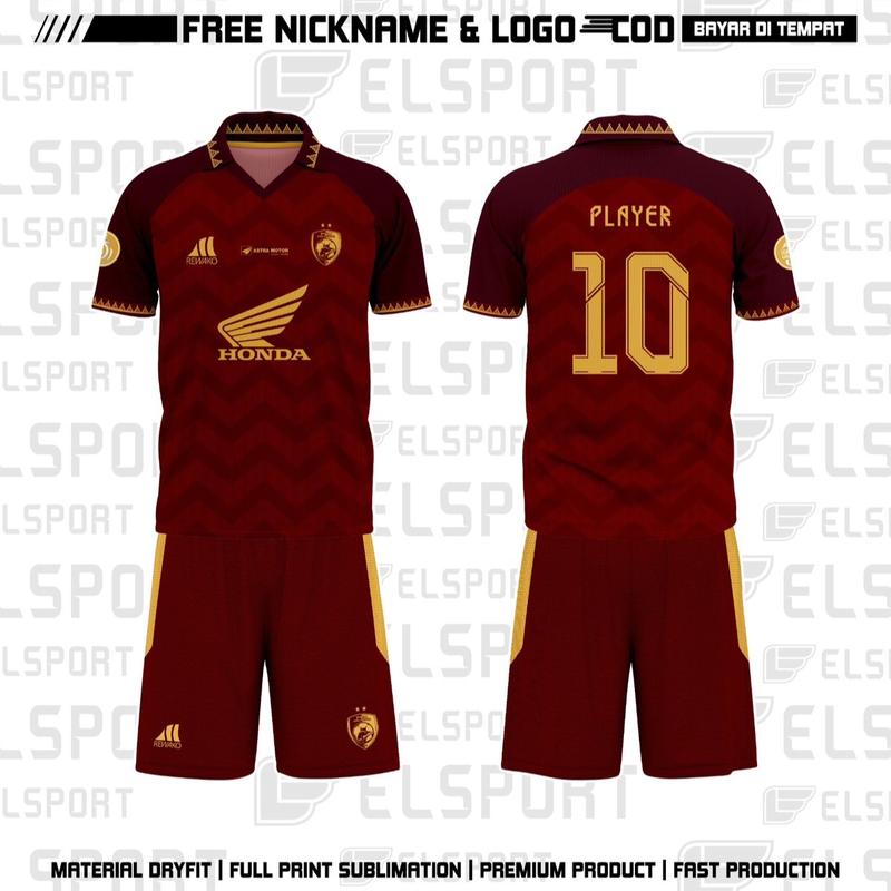 Jersey Home Psm Makasar Terbaru Bri Liga 1 2023 Full Printing Gratis Pasang Nama & No Punggung Olahraga 0