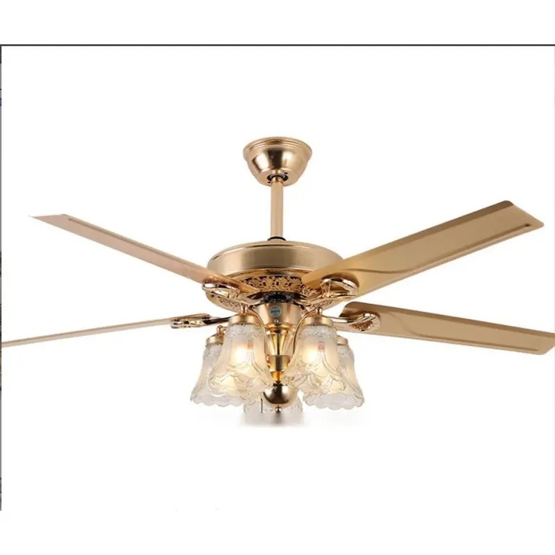 Quạt Trần 581P Cánh Đèn Chùm [ Có Dây Cáp An Toàn] Chạy 6 Cấp Độ Gió, Có 5 chao đèn, Có Điều Khiển, Động Cơ Lõi Đồng, phù hợp mọi không gian 4