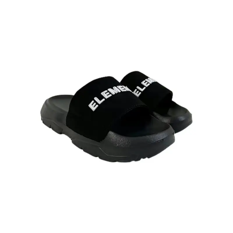 Dép Elements Silde Chunky chữ thêu nam nữ ( D-E02) - Dép quai ngang Elements nam nữ chữ thêu dế cao Slipper DéP 6