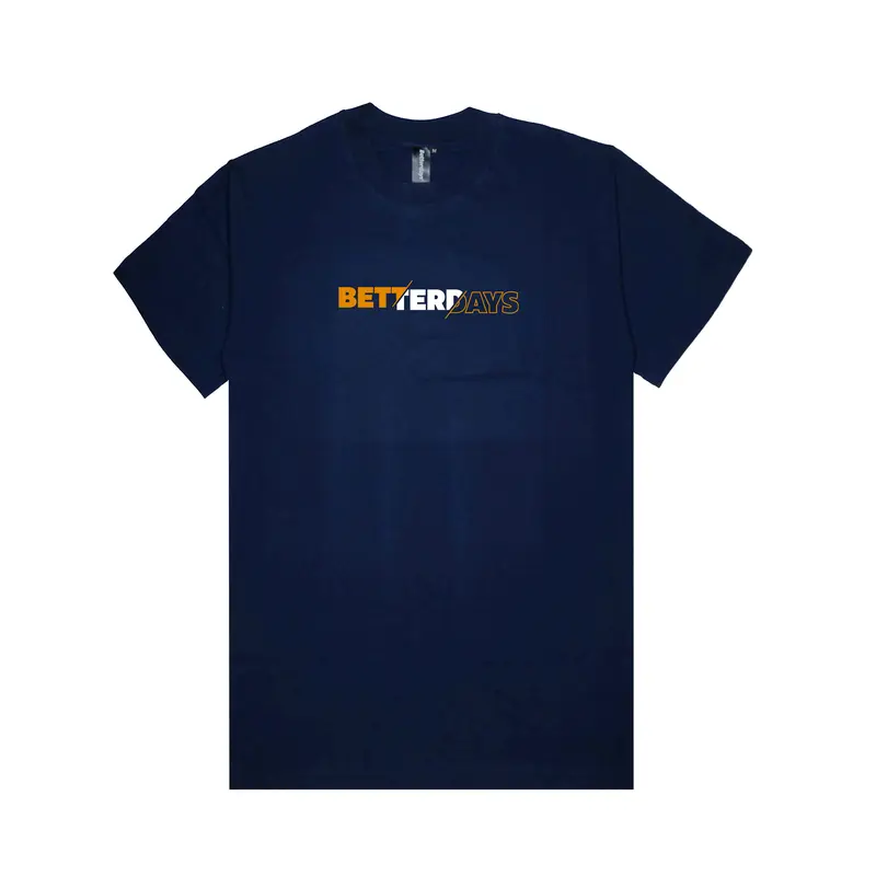Betterdays T-shirt SLICER Basic Combed Kaos Sablon Katun Pria Hitam Polos Baju 2