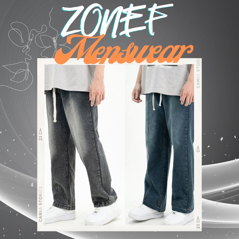 Quần Jean loang ống rộng by ZONEF MENSWEAR