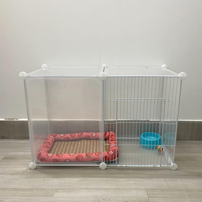 Mẫu chuồng lồng nhà ổ lưới lắp ráp dành cho thú cưng chó mèo sóc thỏ chiều cao 47cm
