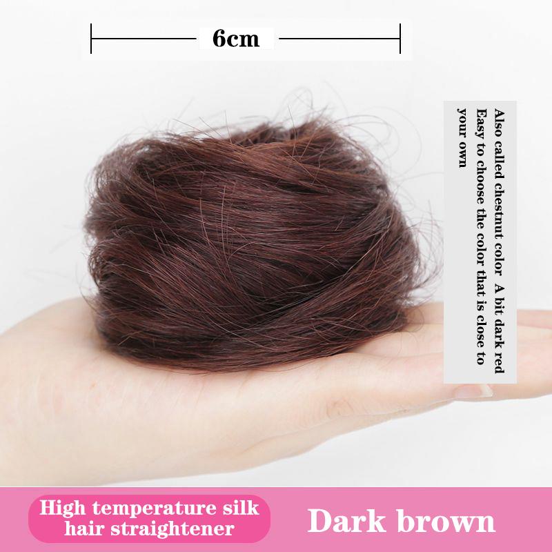 Product Introduction of Tóc Giả Búi Tóc, Tóc Tổng Hợp, Tóc Nối Đuôi Ngựa Cho Nữ, Kiểu Tóc Scrunchie, Bun Co Giãn, Kẹp Tóc 19