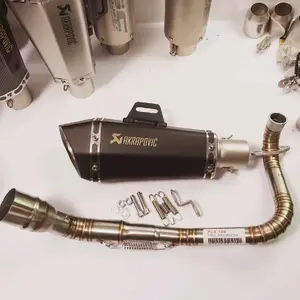 Knalpot IMPORT Akrapovic BLACK DOFF Full System Vario Nmax Beat PCX Aerox Fazzio ADV (Semua Motor Matic)