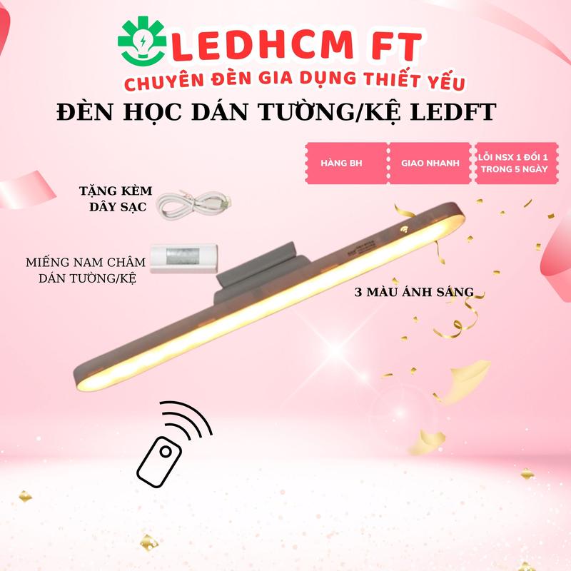 Đèn Học Bảo Vệ Mắt Đèn Làm Việc Chống Cận Dán Tường Kệ Đèn Led Gắn Bàn Học Tích Điện Xoay 88 Độ