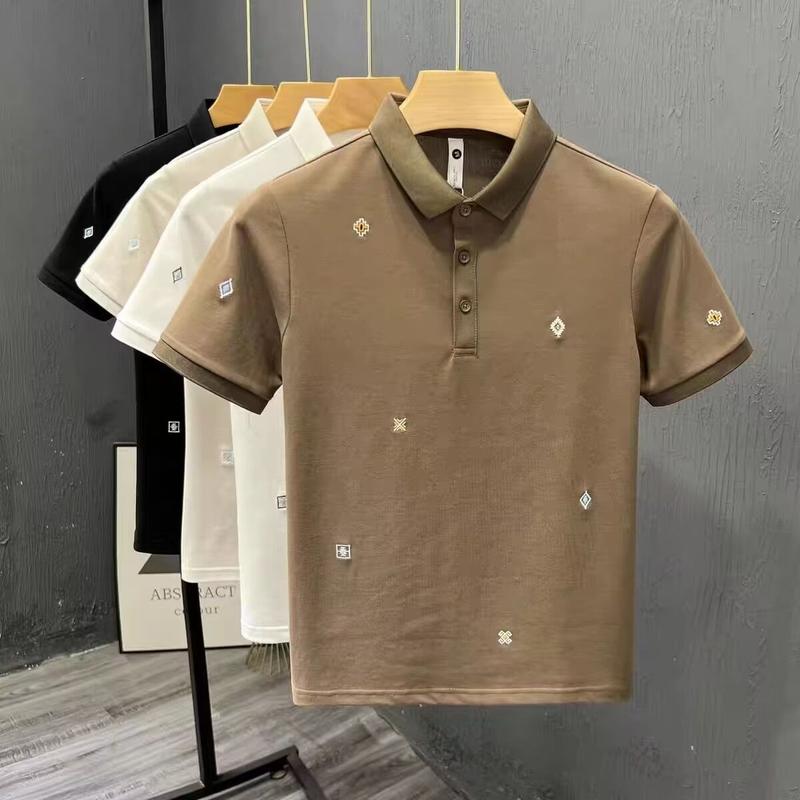 Product Introduction of Áo Thun ngắn Tay Thêu, Màu Trắng, Dành Cho Nam, Thương Hiệu POLO Mới Mùa Hè 2023, Phong Cách Hợp Xu hướng Bán Chạy, Tay Lửng Thời Trang Nam, Áo Thun Ngầu 1
