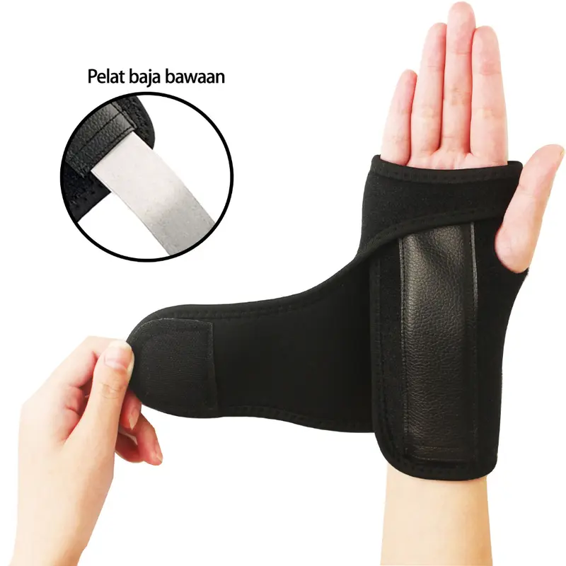 CTS Deker Pergelangan Tangan Carpal Tunnel Splint Wrist Brace Orthotic Belat Pergelangan Tangan 6