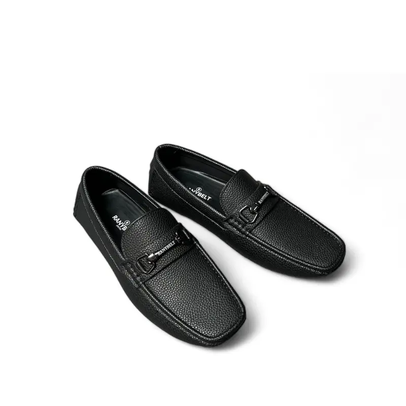 Giày lười nam da nubuck cao cấp, đế cao su êm chân chống trơn trượt mã RT25 3