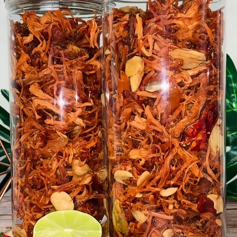 Khô Heo Cháy Tỏi - Thịt Heo Săn Chắc, Thơm ngon  Chua Snack Cay Ăn Vặt Food  Da Heo 3