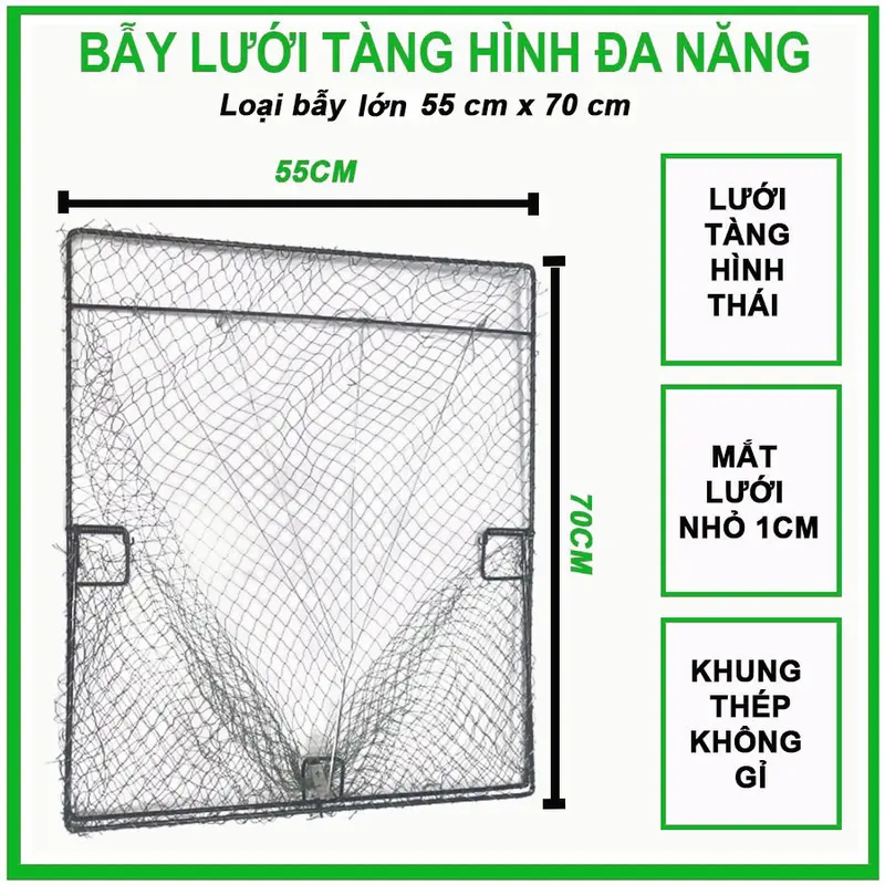 Lồng Lưới Tàng Hình Bẫy Gà, Bìm Bịp, Quốc, Chim Sẻ, Cò, Cuốc, Cút Rừng - Hiệu Quả 100% 4