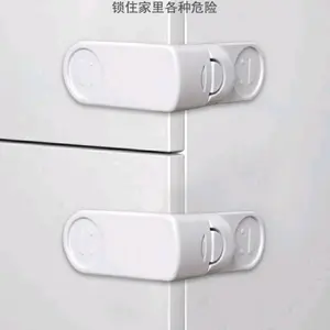 Kunci Pengaman Pintu Lemari Kulkas Laci Safety Tempelan Pengaman Pintu Lemari Kulkas Laci