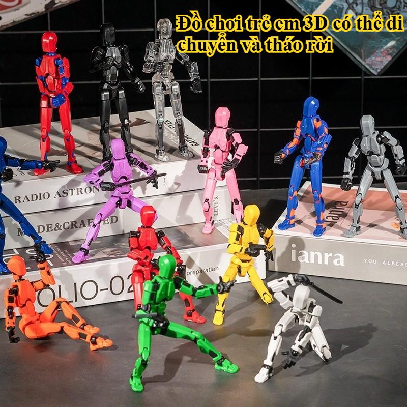 In 3D Đồ Chơi Lắp Ráp Mô Hình Articulado Nhân Vật Hành Động Trẻ Em Nhiều Khớp Di Chuyển Di Chuyển Được Búp Bê Giải Nén