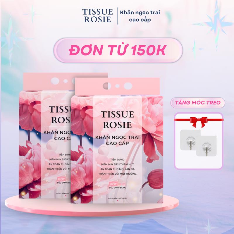 COMBO 2 BỊCH Khăn mặt khô TISSUE đa năng Dùng một lần Nữ Skincare Làm Đẹp Da Women