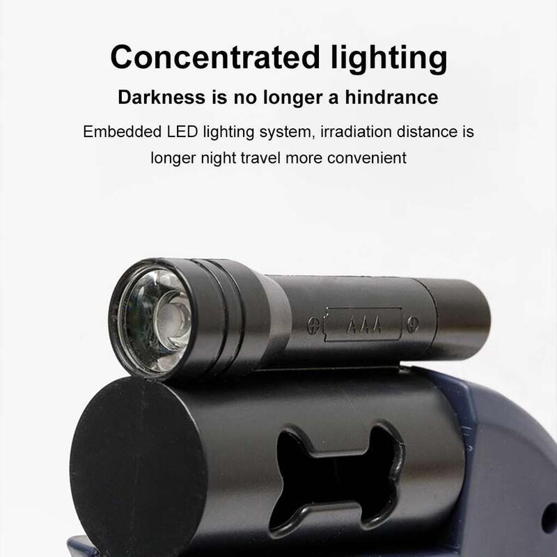 Product Introduction of Small Dog Dual Retractable Heads And LED With Led Pet Leash Lights Leads EASY 12